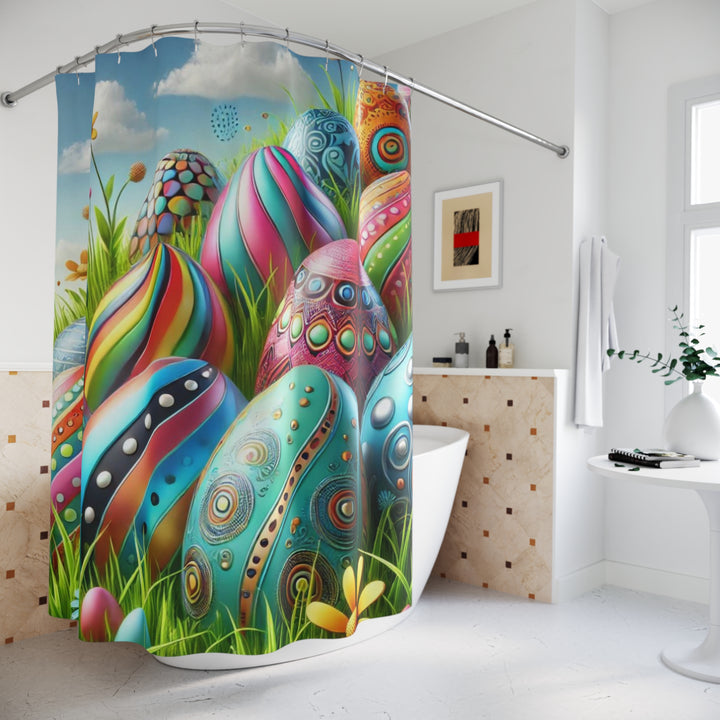 Fantastical Easter Eggs Shower Curtain