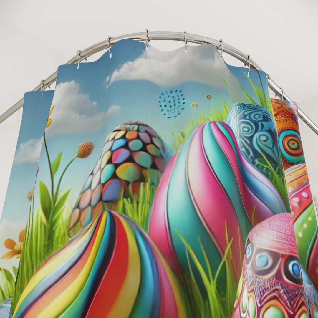 Fantastical Easter Eggs Shower Curtain