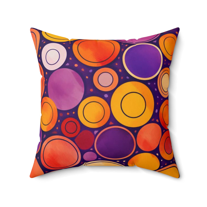 Cosmic Swirl Faux Suede Square Pillow