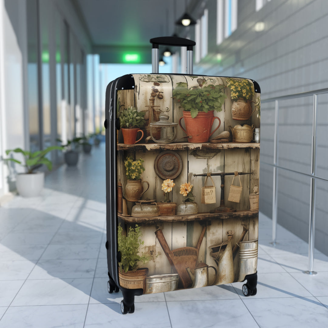 Rustic Country Garden Suitcase