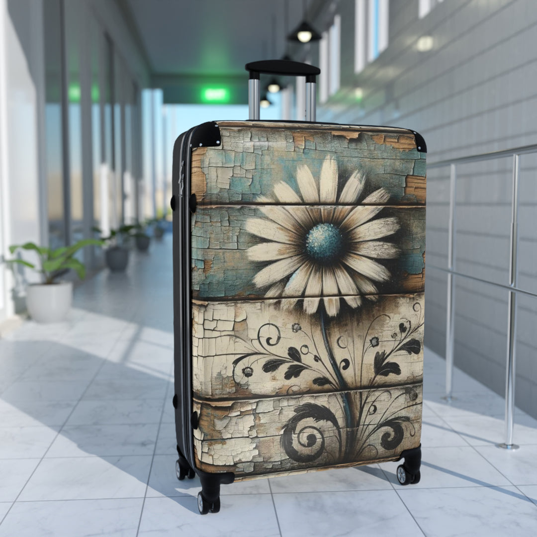 Rustic Daisy Suitcase